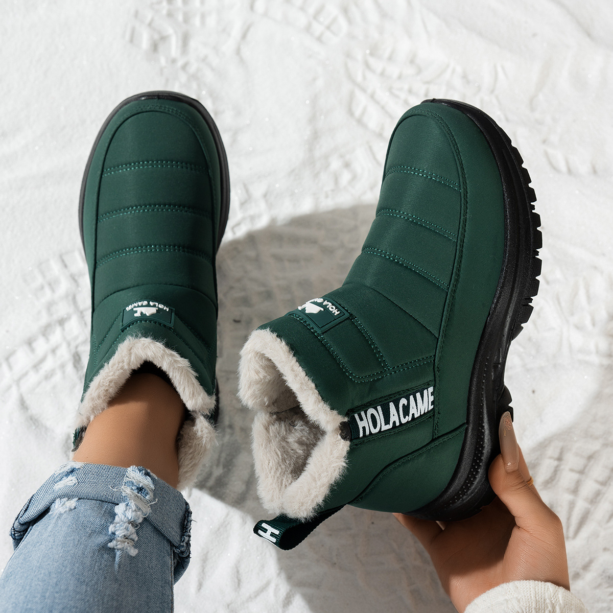 Women's Snow Boots With Fleece Lining foto 2
