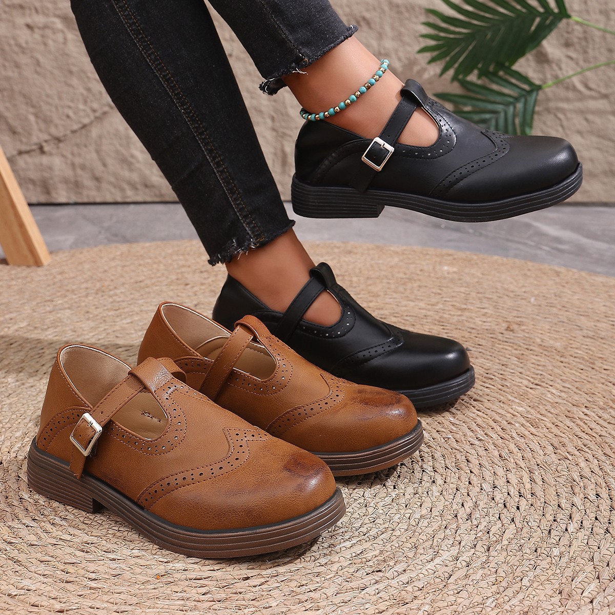 Thong Sandals Chunky-heeled Shoes Lightweight And Comfortable Footwear foto 5