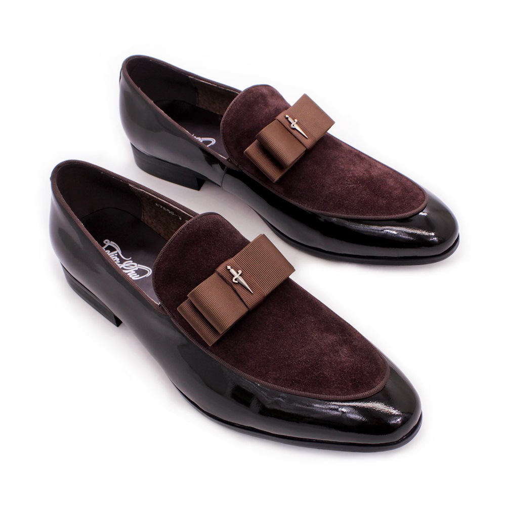 Matte Leather Patent Leather Men's Shoes foto 4