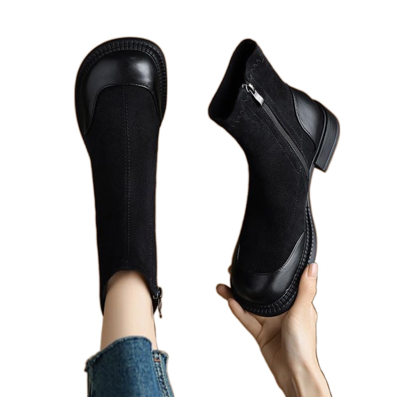 Korean-style Versatile Sock Boots Casual Stretchy Slim-fit foto 5