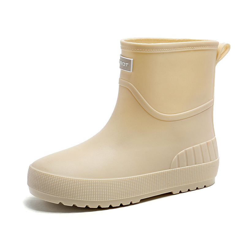Mid-calf Women's Stylish Water Shoes Outdoor Non-slip Adult Rain Boots foto 3