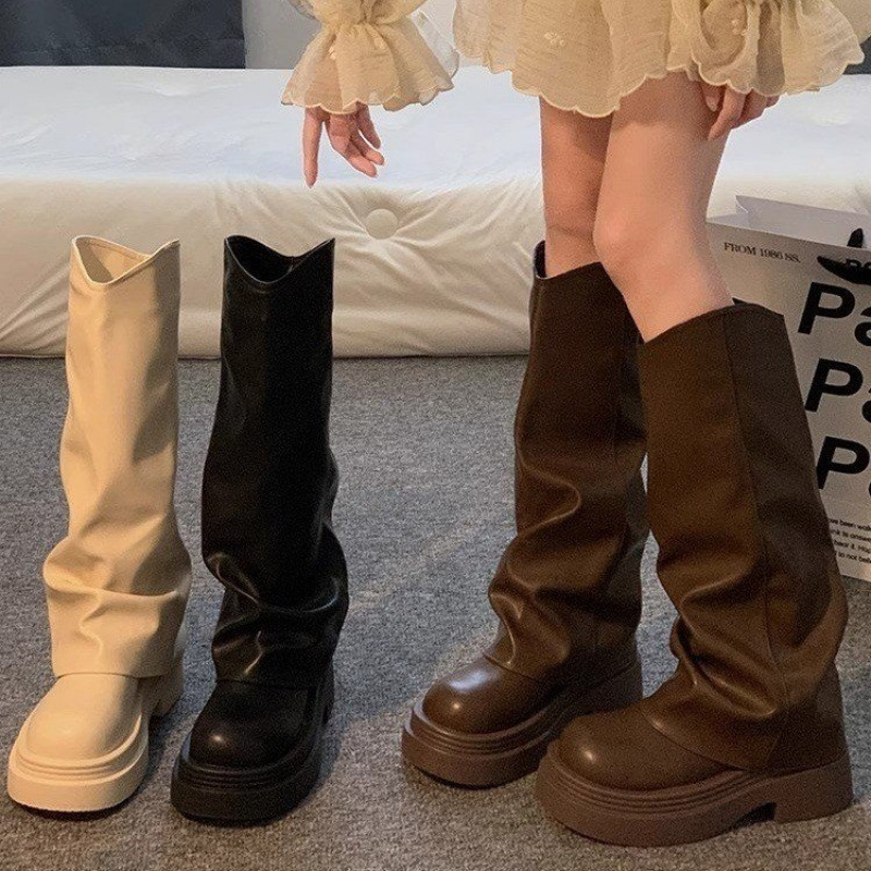 Women's Autumn New British Dress Autumn And Winter Boots Platform foto 4