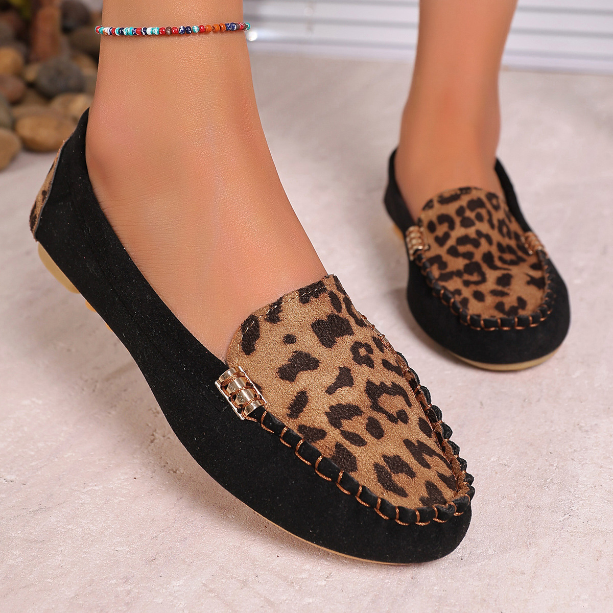 Flat Slip-on Women's Shoes Loafers Big Women's Shoes foto 2