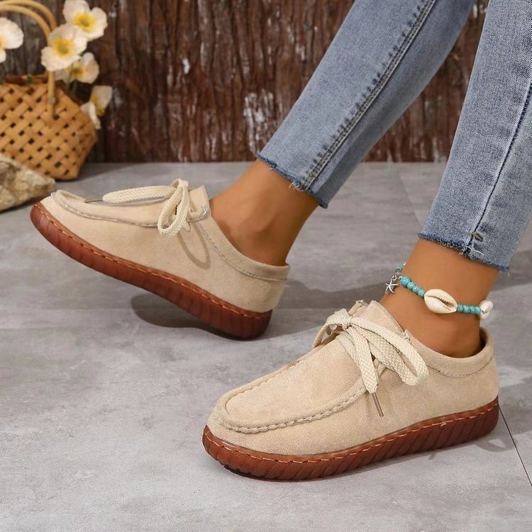 Women's Mom Shoes Casual Lined Shoes Round Head foto 3