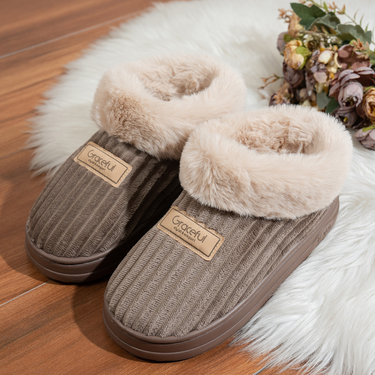 Corduroy Cotton Shoes For Men And Women foto 4