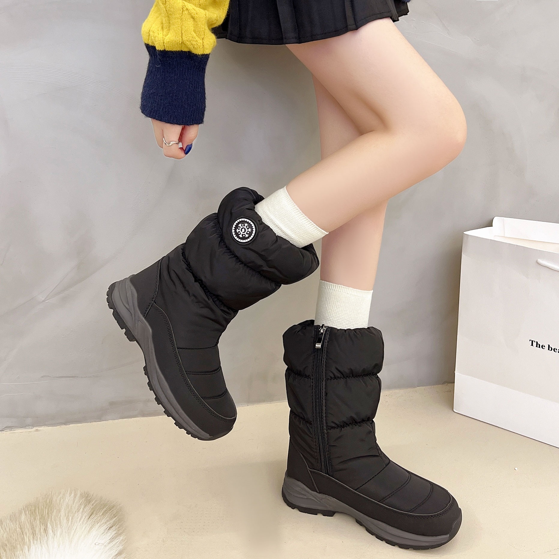 Thickened Cotton Mid-calf Snow Boots foto 4