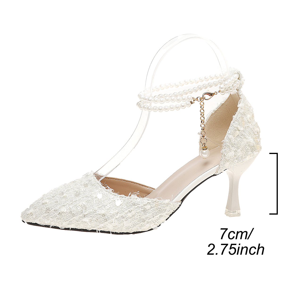 New Pointed Toe Low-cut Bowknot High Heels For Women foto 5