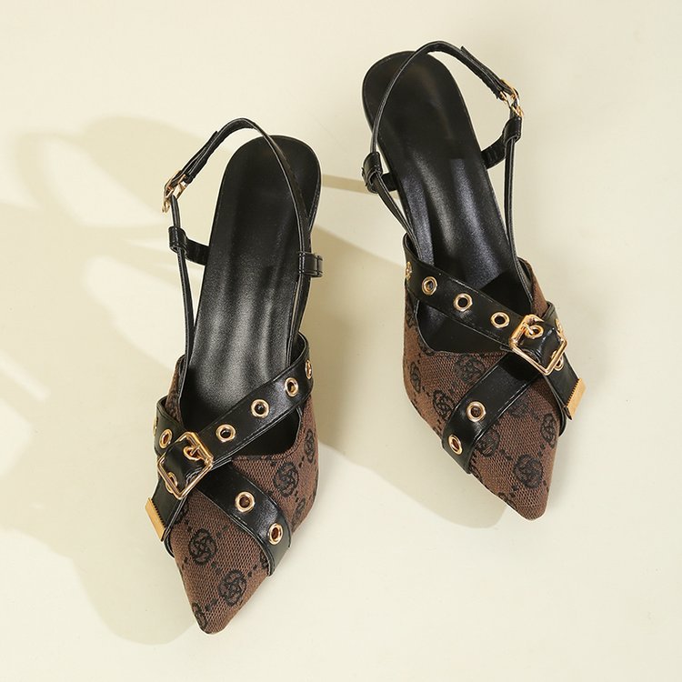 Women's Fashion New Ankle-strap Buckle High Heels foto 5