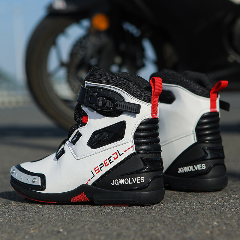 Men's Knight Motorcycle Shoes Waterproof Non-slip foto 4
