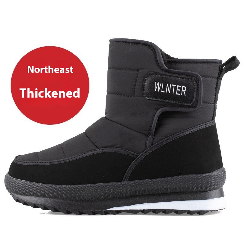 Winter Thickened Non-slip Warm Cotton Shoes Fleece-lined Outdoor Snow Boots foto 3