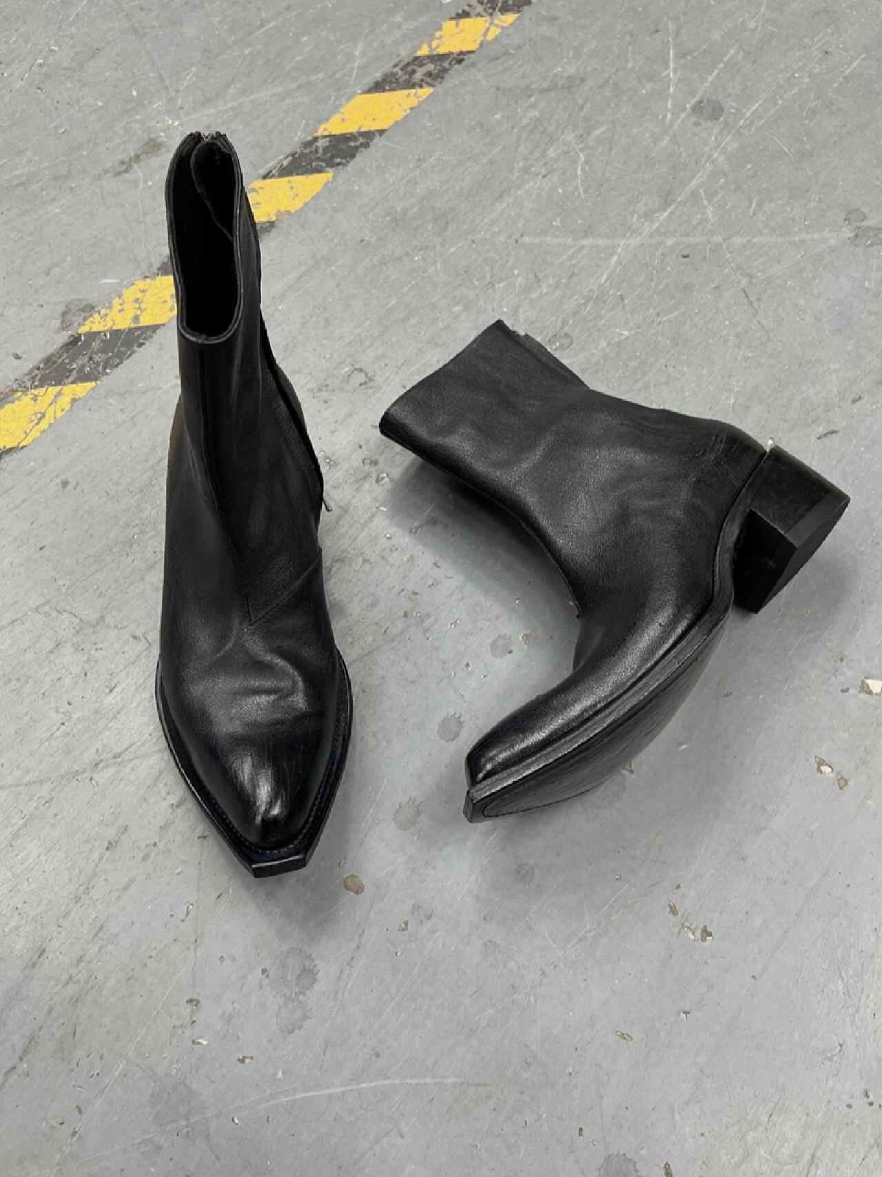 British Wizard Retro Spiral Oblique Zipper Martin Boots foto 2