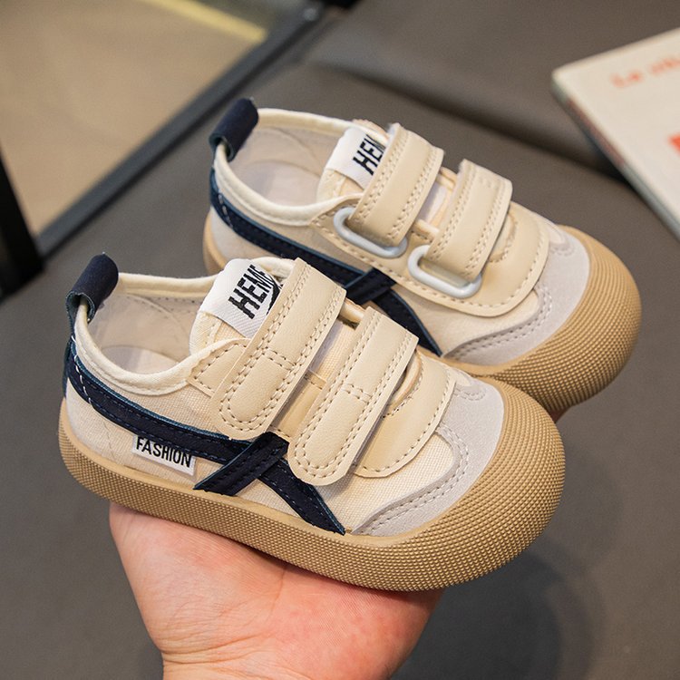 Korean-style Kindergarten Indoor Springautumn Unisex Children's Canvas Shoes foto 3