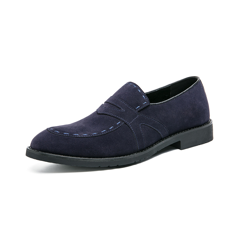 Pointed Casual Shoes British Suede Men foto 2