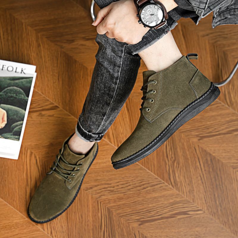 British Style Outdoor Student Casual High-top All-matching Trendy Men's Martin Boots foto 5