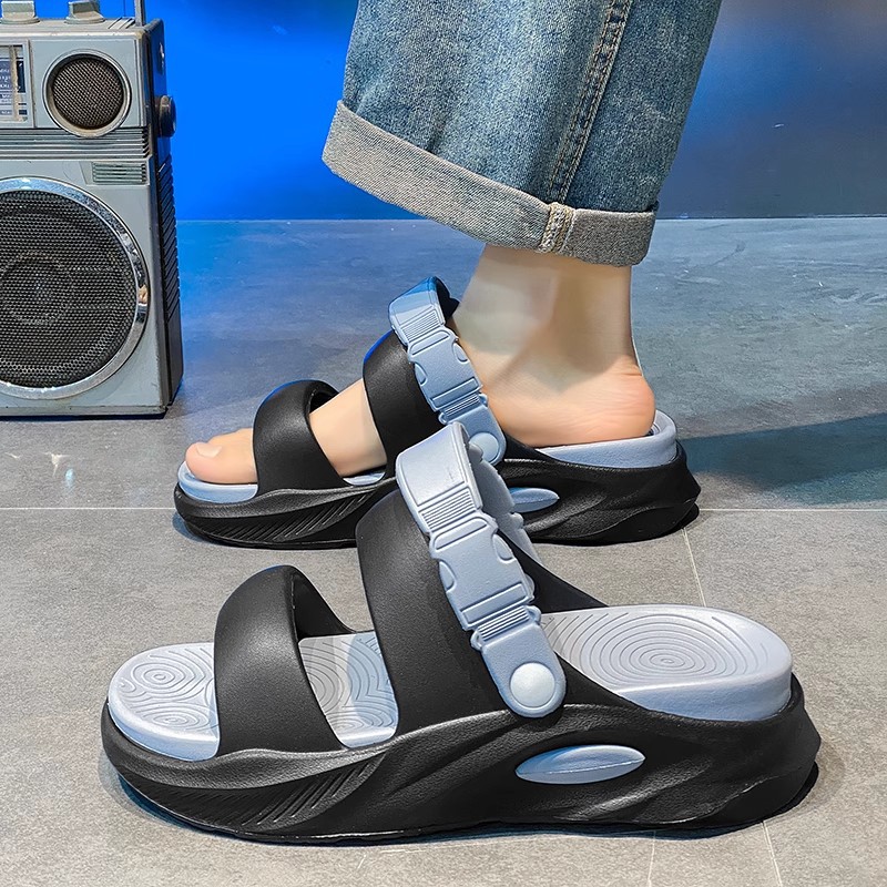 Sports Slippers Men's Thick Bottom Wear-resistant Non-slip Sandals foto 4