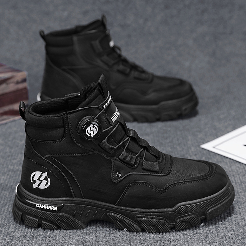 New Outdoor Men's Non-slip Thick Bottom High-top Casual Shoes foto 3