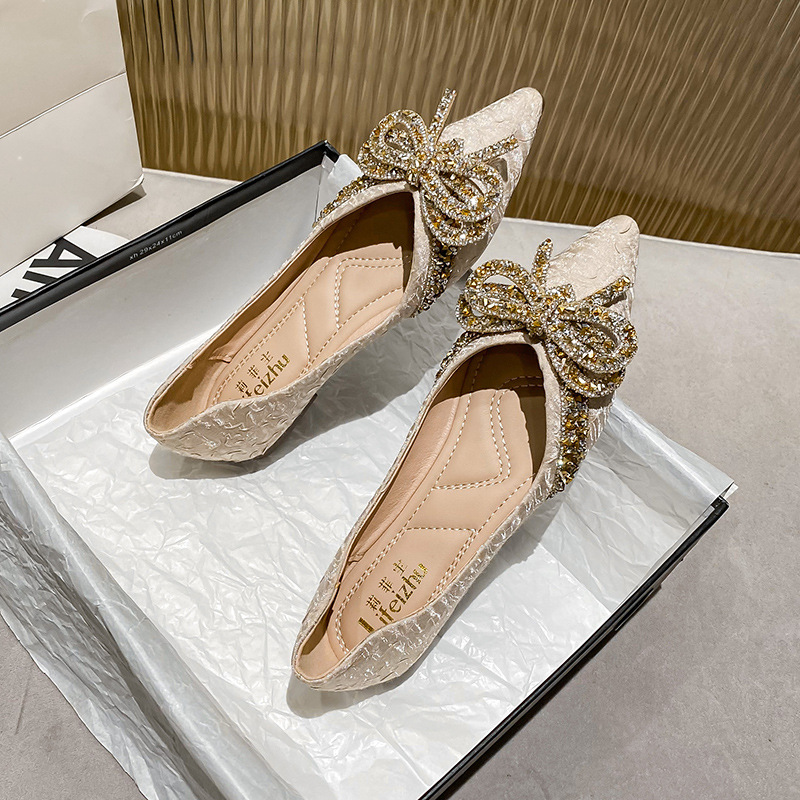 New Stylish Rhinestone Flat Womens Shoes foto 2