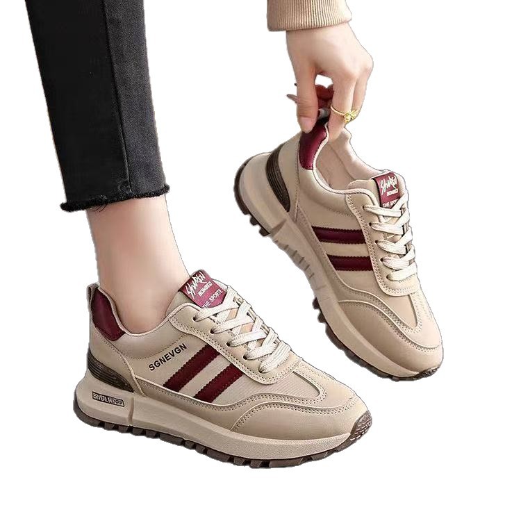Womens Versatile Lightweight Soft-soled Non-slip Shock-absorbing Athletic Shoes foto 3