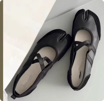 Split-toe Pig Hoof Shoes Mary Jane Ballet Style foto 2