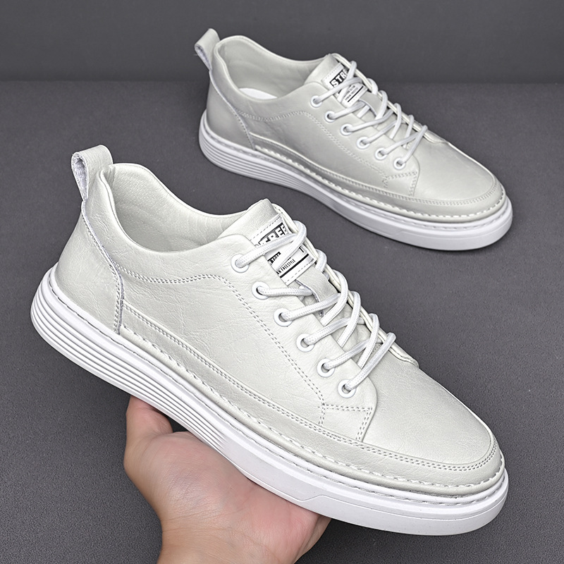 Autumn Mens Shoes, British-style Casual Leather Shoes For Men foto 5