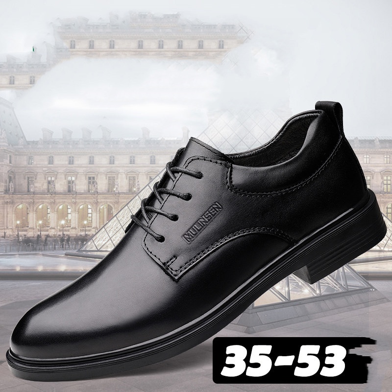 Mulin Sen Summer Leather Formal Shoes In Extra-Large Sizes foto 3