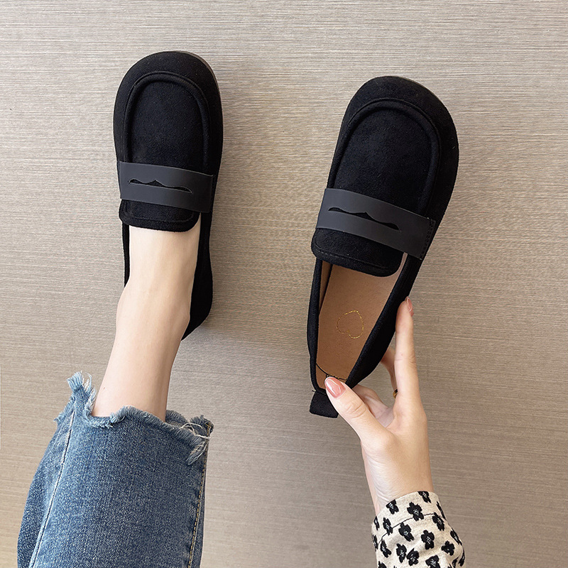 Work Flat Non-slip Black Soft End Cloth Shoes foto 2