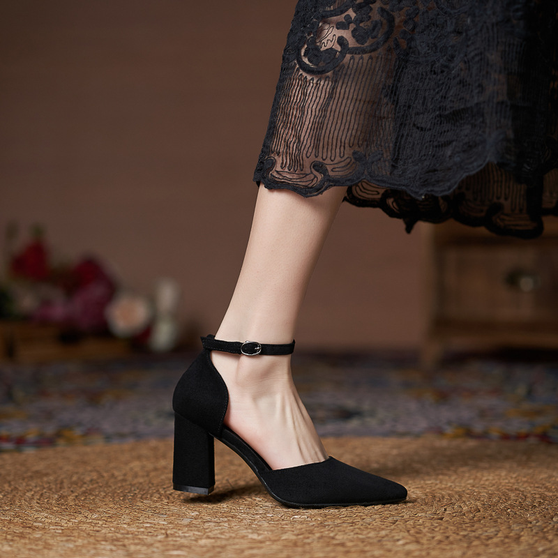 Women's All-match Casual Large Size Hollow High Heels foto 5