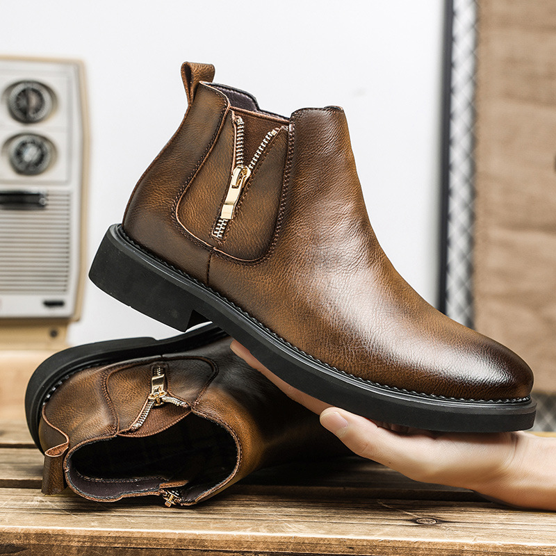 Slip-on Business High-top Casual Ankle Boots foto 4