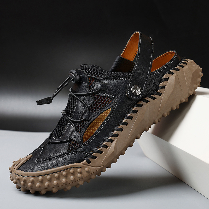 Toe Box Soft Bottom Wallet Mesh Casual Beach Sandals foto 2
