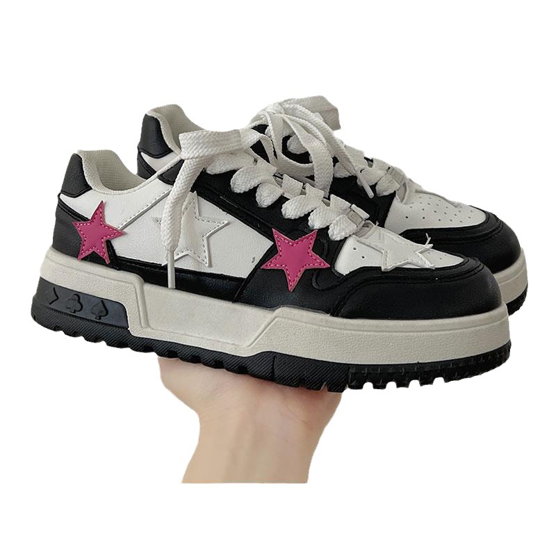Women Korean Style Round Toe High-end Versatile Low-top Sneakers foto 4