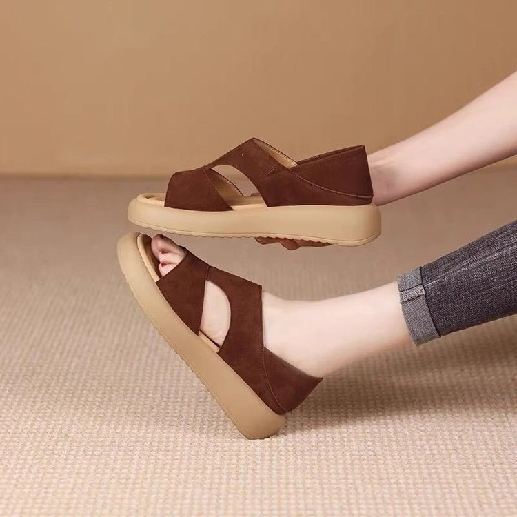 Womens Flat Open-toe Non-slip Sandals foto 2