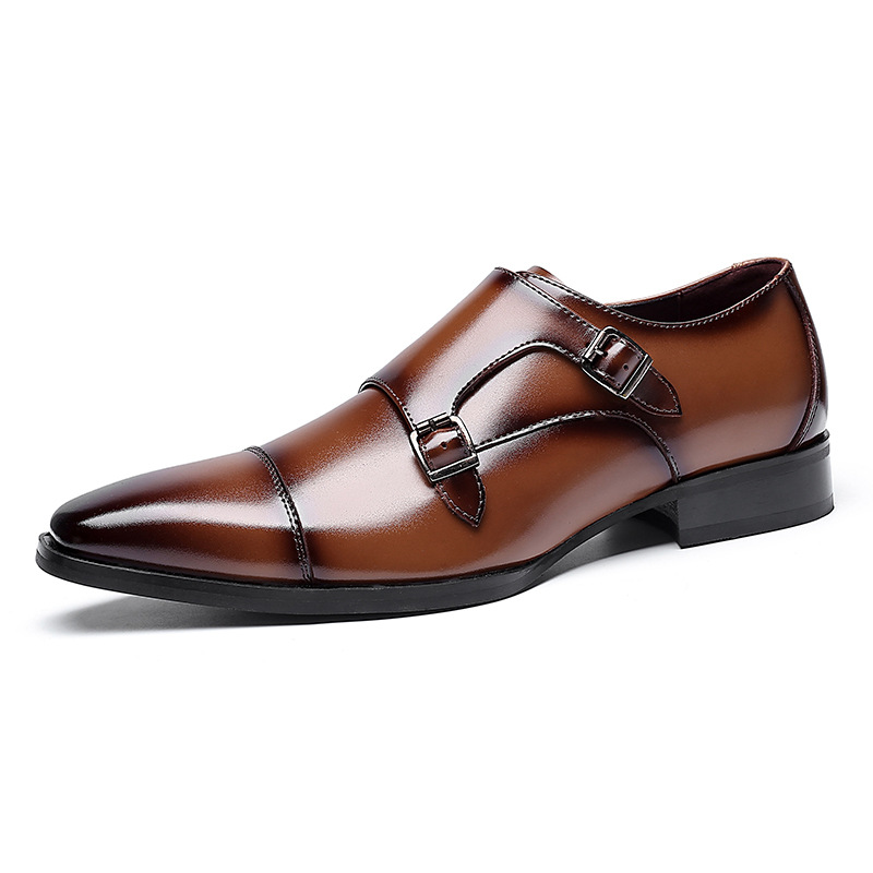 Casual Leather Shoes Men's Leather Business Gentleman British Style foto 3