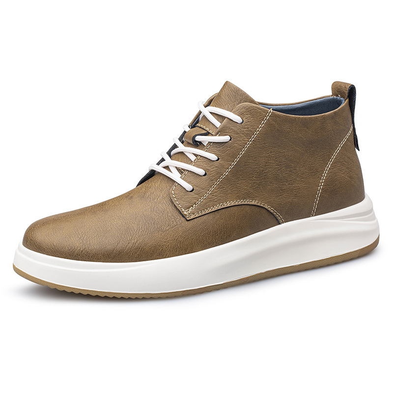 Men's Retro Workwear Height Increasing Leisure Board Shoes foto 5
