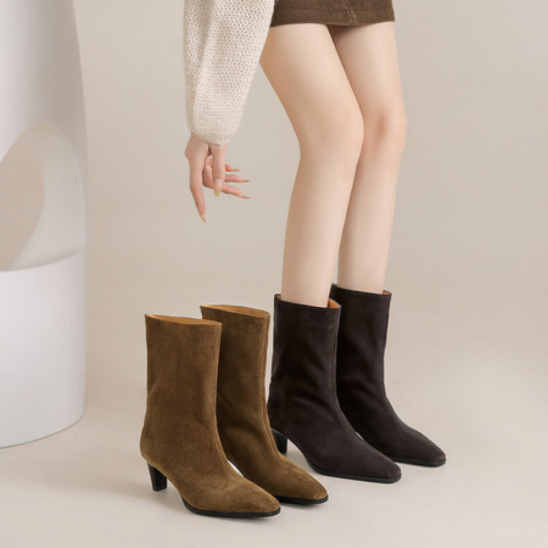 Special Interest Light Luxury Handmade Female Retro Boots foto 4