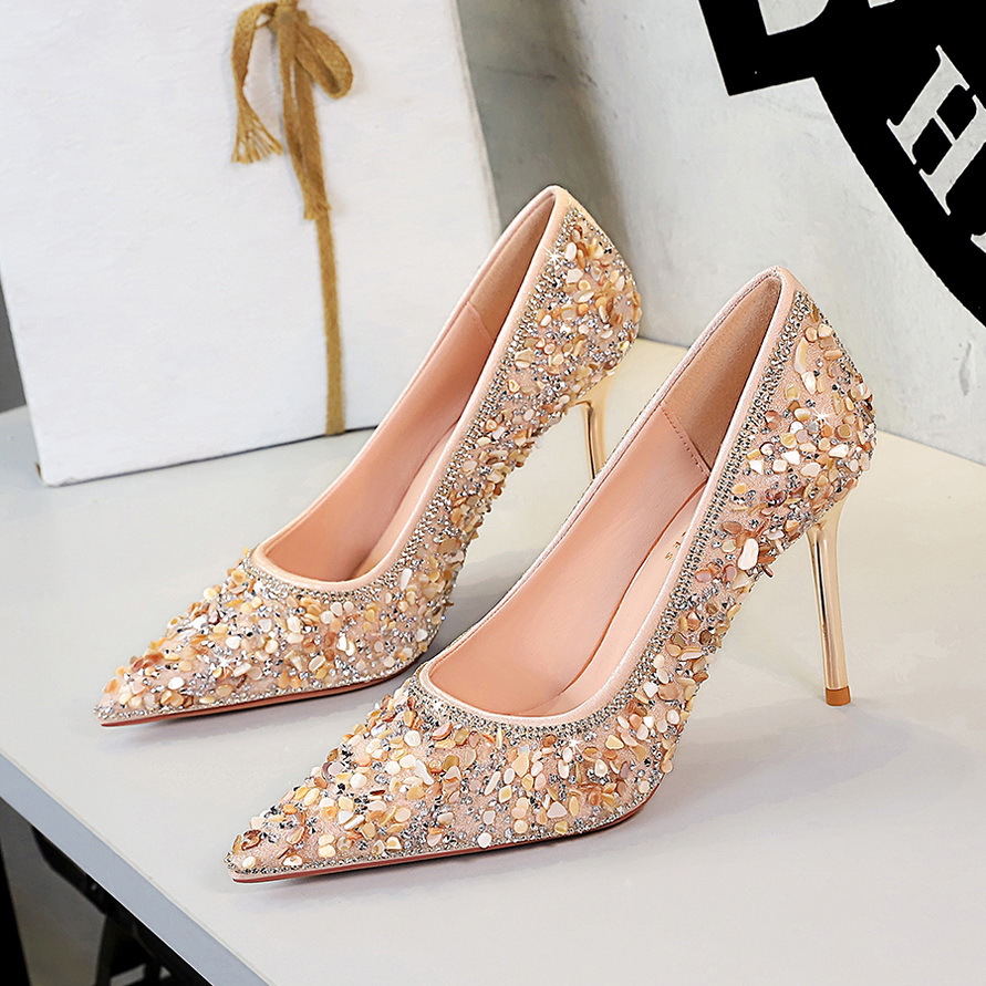 Versatile Rhinestone Wedding Xiuhe-style Bridal Shoes foto 5