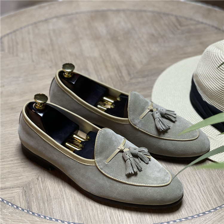 Fashion Retro British Beanie Shoes Men foto 2