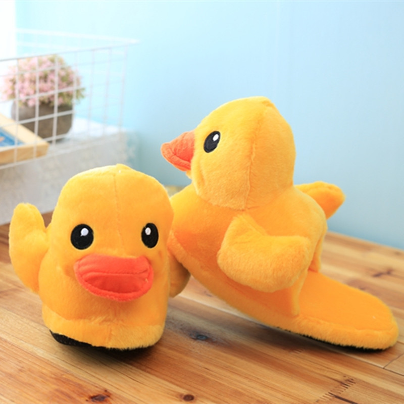 Cute Rubber Duck Plush Home Slippers And Shoes foto 2