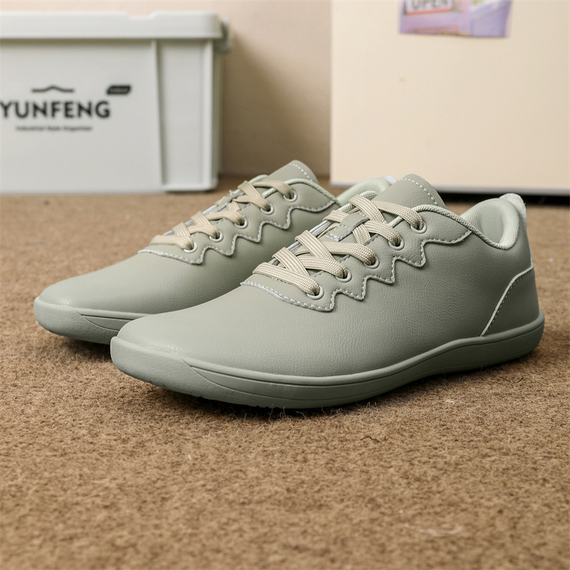 Outdoor Sneakers Low-top Lace-up Leather Surface Casual Shoes foto 5