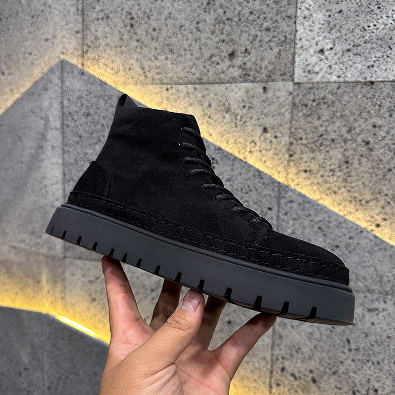 Suede Martin Boots Fleece-lined Warm Slugged Bottom Casual Shoes foto 3