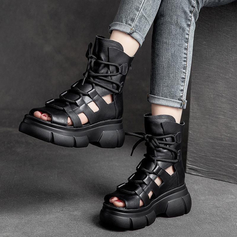 New Womens Sandals And Boots With A Hollowed-out Design foto 5