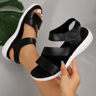Plus Size Flat Magic Stick One-line Casual Fish Mouth Amazon Cross-border Sandals foto 4