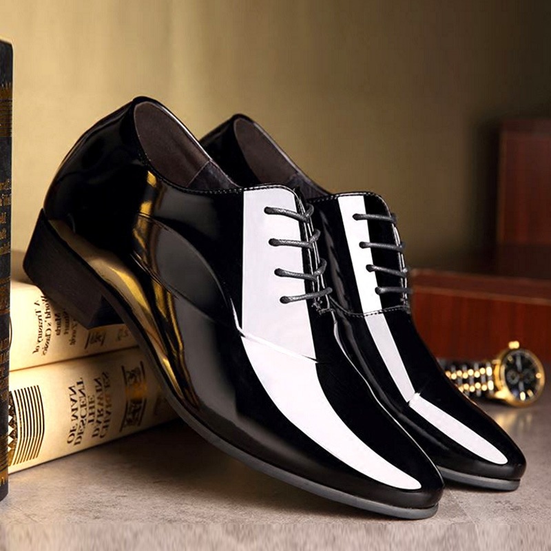 New Men's Business Formal Leather Shoes foto 4