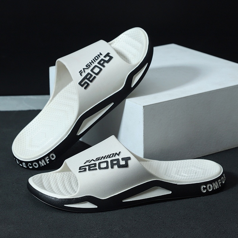 Men's Outdoor Wear Summer Thick-soled Basketball Fashion Slippers Wear-resistant foto 4
