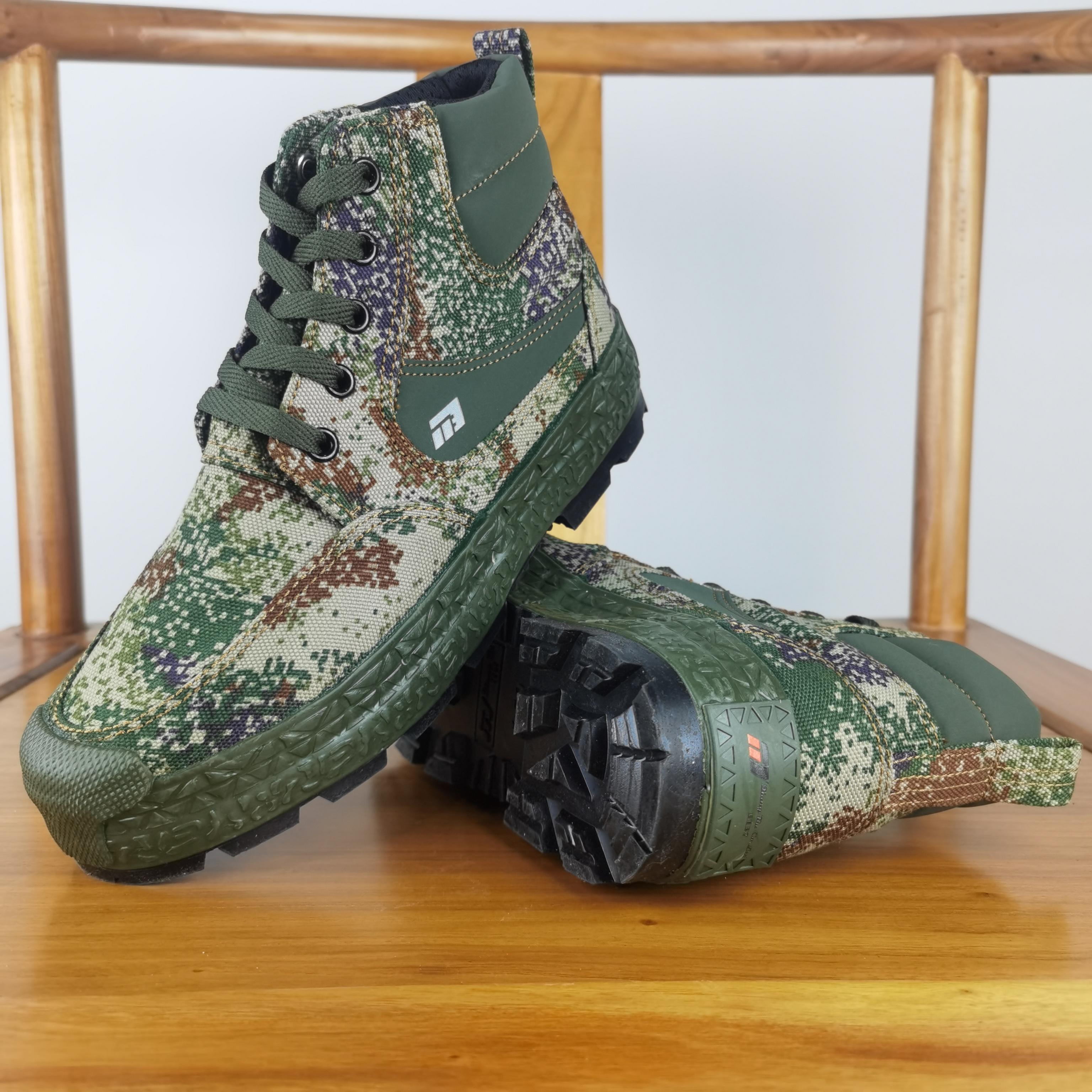 Men's Non-slip Labor Protection Canvas Wear-resisting Casual Rubber Shoes foto 2
