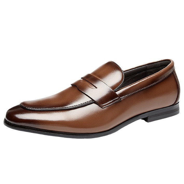 Men's Leather Summer British Style Simple Business Leather Shoes foto 5