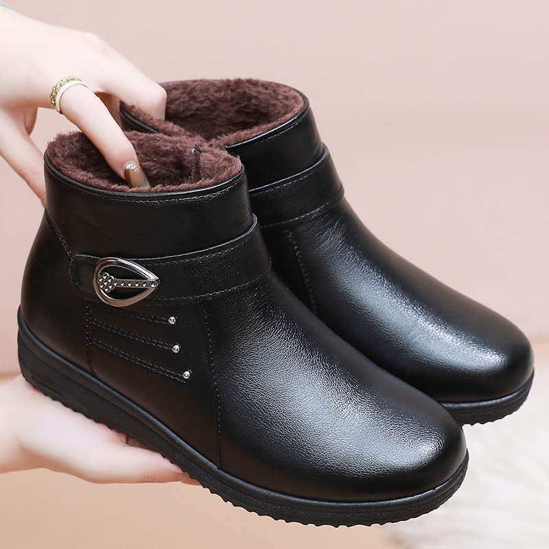 Soft-soled Non-slip Flat-bottomed Plus Velvet Women's Shoes foto 2