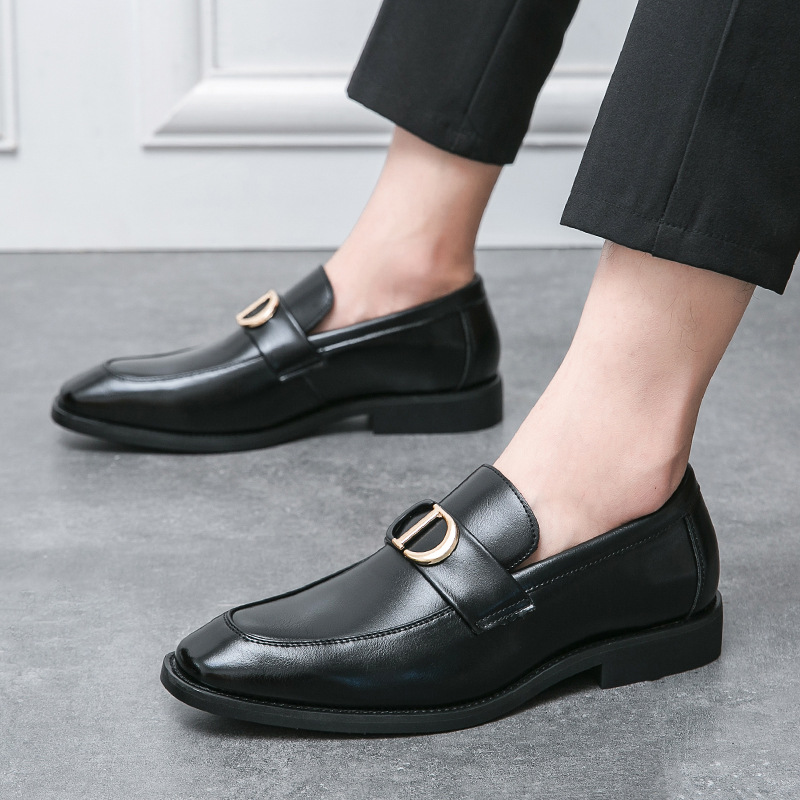 Men's British Wild Slip On Leather Shoes foto 5