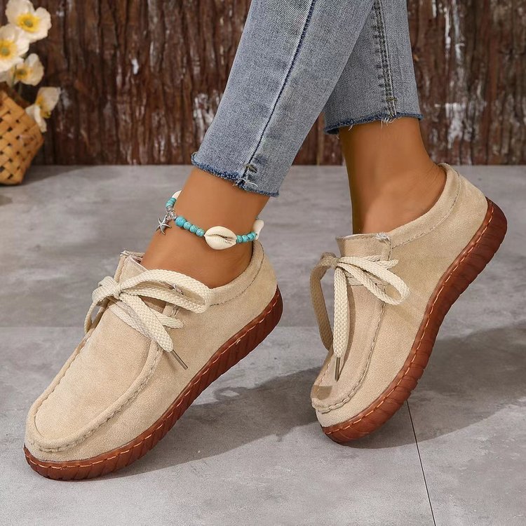 Women's Mom Shoes Casual Lined Shoes Round Head foto 5