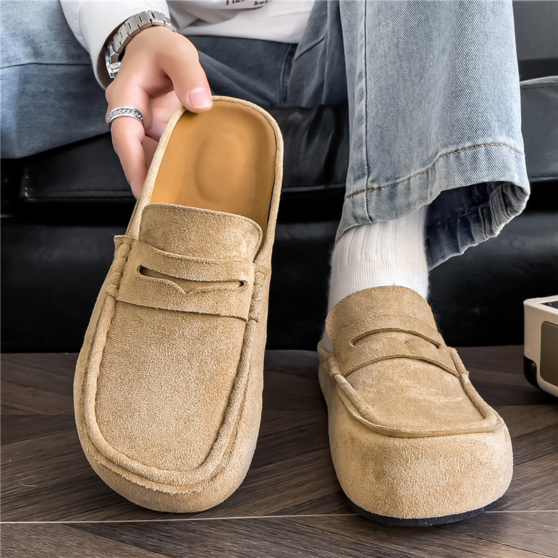 Retro Comfortable Suede Casual Mules Fashion foto 5