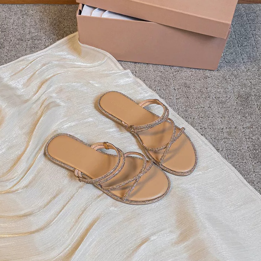 Flat Wide And Soft-soled Non-tiring French Retro Style foto 3